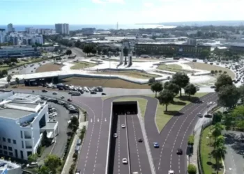Túnel de la Plaza de la Bandera será el segundo más largo del país, empatando con el de la UASD