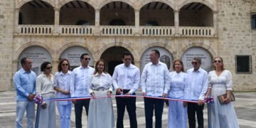 David Collado entrega restauración del Alcázar de Colón e inicia proyecto de alumbrado en la Ciudad Colonial