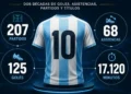 Infografía | Messi en cifras: los datos que resumen su era con la selección argentina