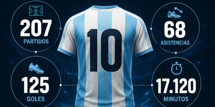 Infografía | Messi en cifras: los datos que resumen su era con la selección argentina