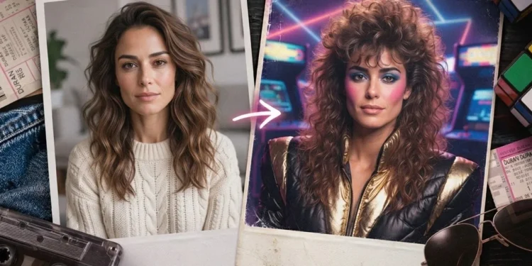 Fotos años 80 con IA: cómo hacer el trend viral sin que te cambie el rostro