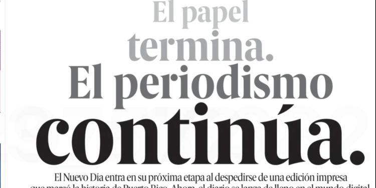 El principal periódico de Puerto Rico publica su última edición tras 56 años