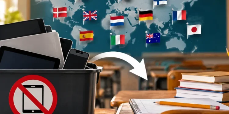 Los 11 países que sacan las pantallas de las aulas y vuelven al papel