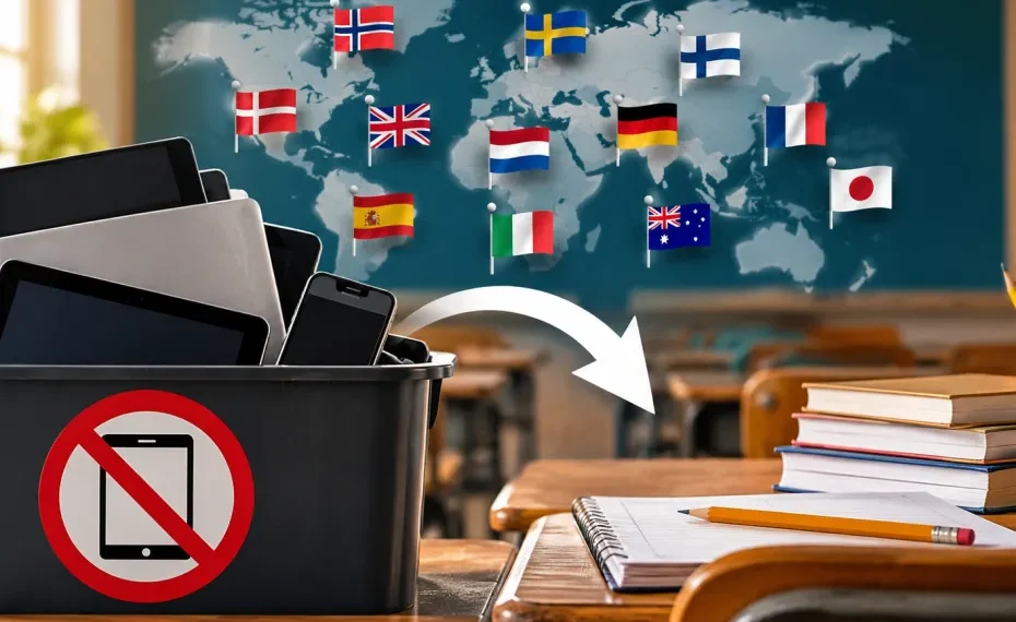 Los 11 países que sacan las pantallas de las aulas y vuelven al papel