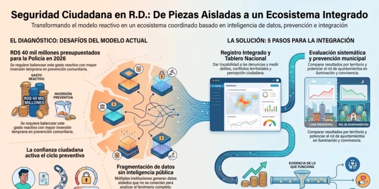 Seguridad ciudadana en República Dominicana: tenemos las piezas, pero ¿tenemos realmente un sistema?